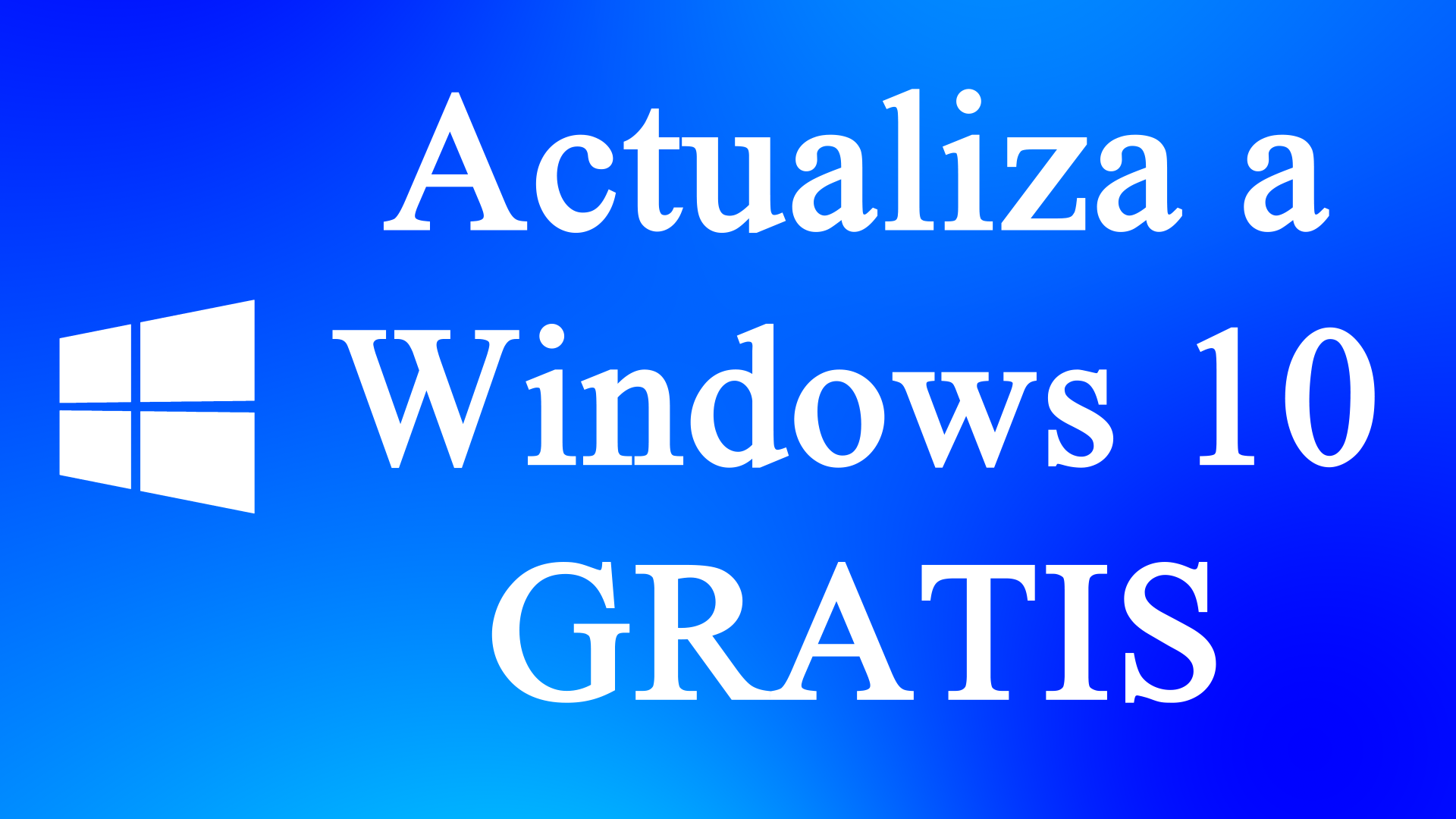actualiza a windows 10 gratis